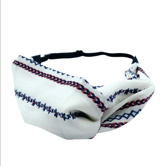 AMERICAN GIRL IN WHITE ADJUSTABLE TWIST TURBAN - Picture 2 of 3